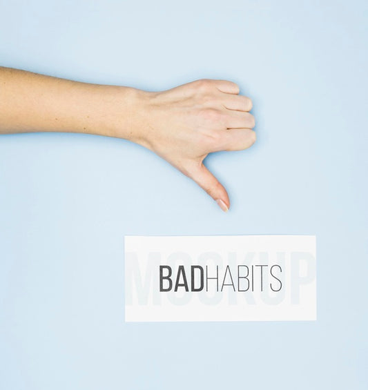 Free Thumbs Down For Bad Habit Psd