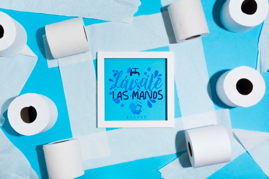 Free Toilet Paper Rolls With Frame Psd