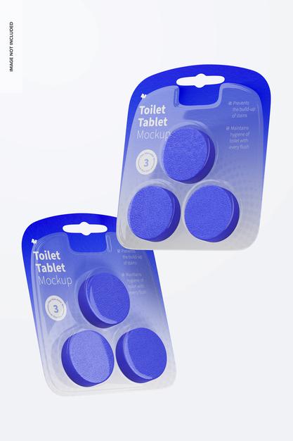 Free Toilet Tablet Mockup, Floating Psd