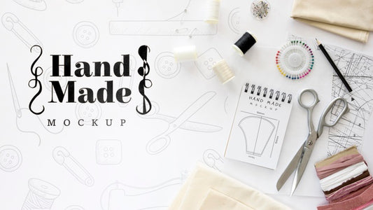 Free Tools And Thread For Handmade Products Psd
