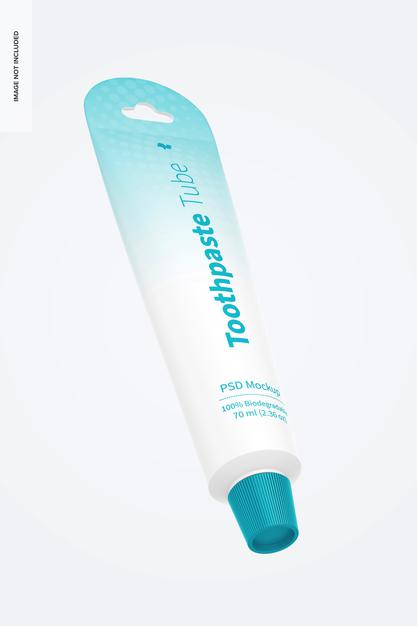 Free Toothpaste Tube Mockup Psd