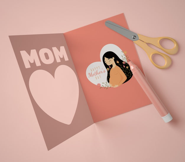 Free Top View Arrangement For Mother'S Day Mock-Up Psd