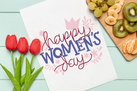 Free Top View Arrangement For Women'S Day Psd