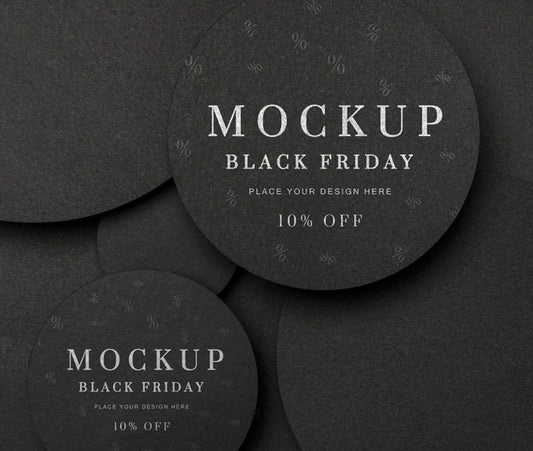 Free Top View Black Friday Sales Mock-Up Psd