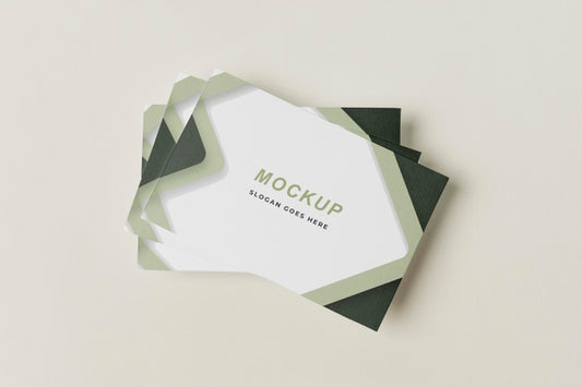 Free Top View Business Cards Mock-Up Psd