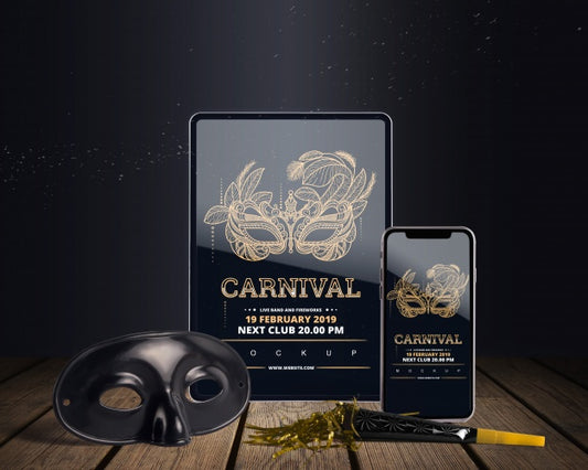 Free Top View Carnival Mockup With Editable Objects Psd