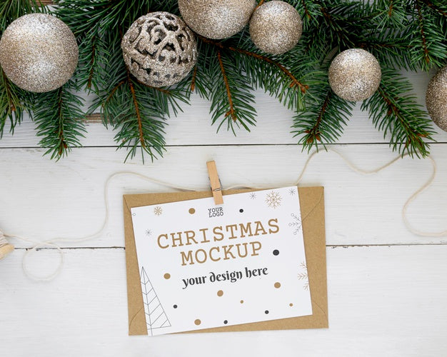 Free Top View Christmas Eve Arrangement Psd