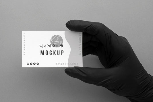 Free Top View Composition Of Business Visiting Card Psd