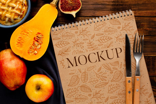 Free Top View Delicious Thanksgiving Food Psd