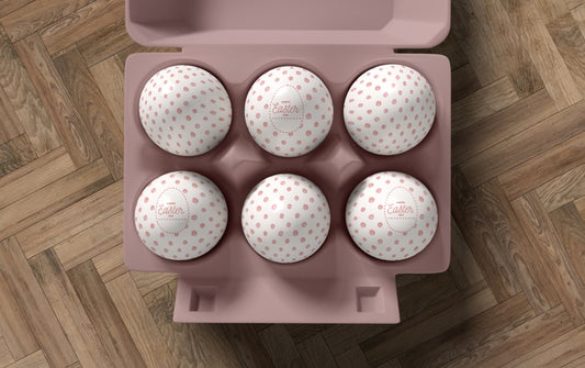 Free Top View Formwork Eggs With Eggs Psd