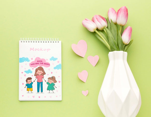 Free Top View Mothers Day Concept Psd