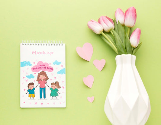 Free Top View Mothers Day Concept Psd