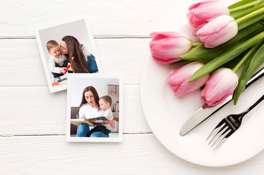 Free Top View Mothers Day Concept Psd