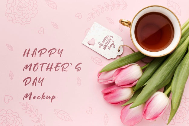 Free Top View Mothers Day Concept Psd