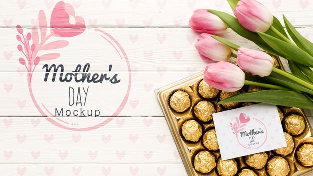 Free Top View Mothers Day Concept Psd