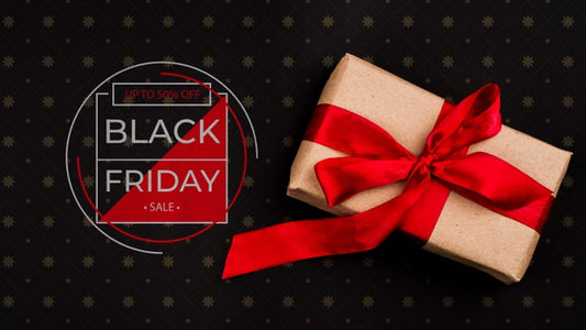 Free Top View Of Black Friday Concept Psd
