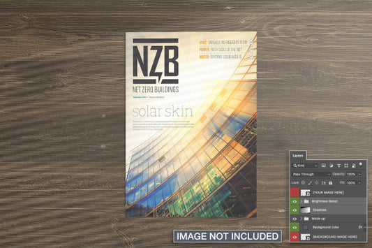 Free Top View Of Magazine Cover Mockup Psd