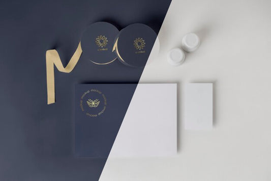 Free Top View Of Minimalistic Carnival Invitation With Rolls Of Tape Psd