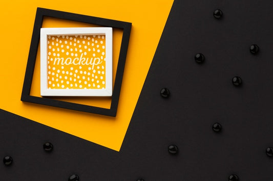 Free Top View Of Mock-Up Frames Psd