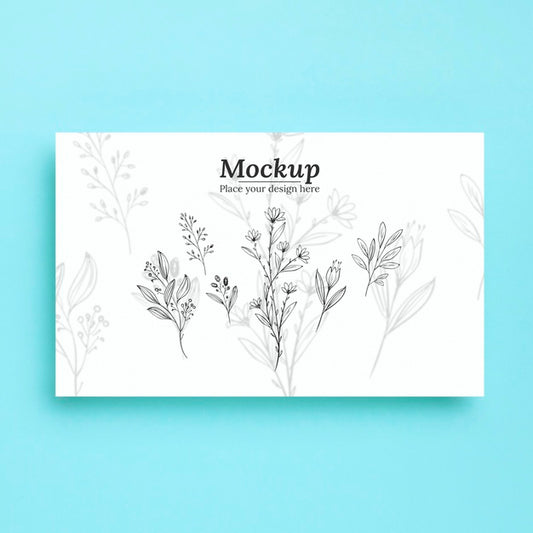 Free Top View Of Plants Mock-Up Psd