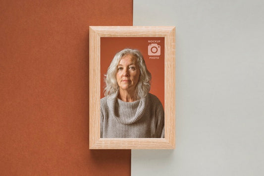 Free Top View Of Simple Picture Frame Psd
