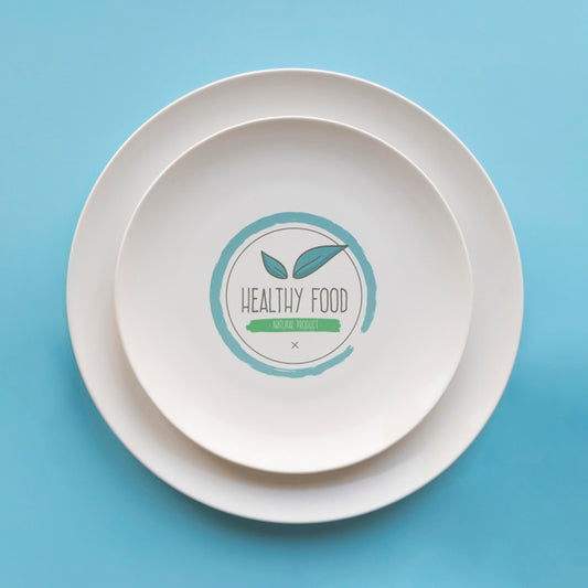 Free Top View Of Simple Plates Psd
