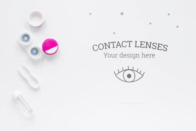 Free Top View Optics Still Life Composition Psd