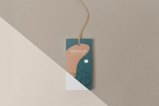 Free Top View Product Tag Mock-Up Psd