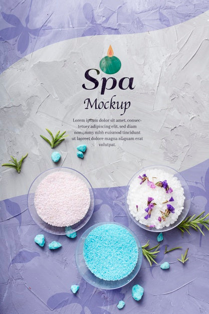 Free Top View Spa Mockup Psd