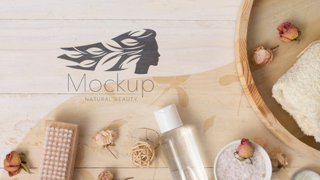 Free Top View Spa Mockup Psd