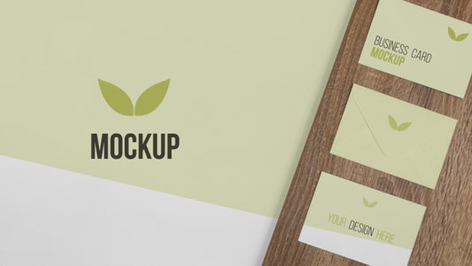 Free Top View Stationery Arrangement With Wood Psd