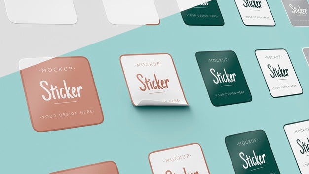View Sticker Free Top View Sticker Collection Mock Up Psd – CreativeBooster