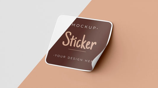 Free Top View Sticker Mock Up Psd