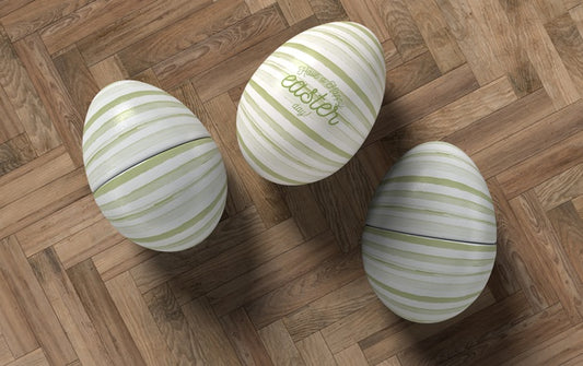 Free Top View Three Eggs On Table Psd