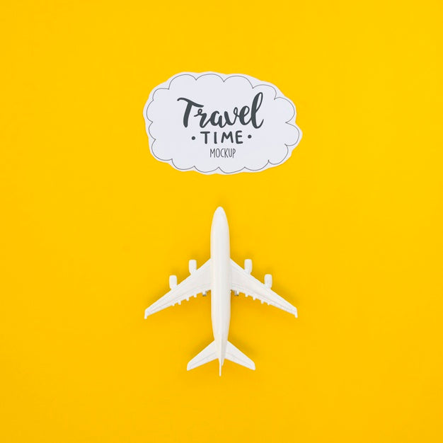 Free Top View Travelling Plane Adventure Time Psd