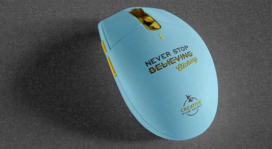Free Traditional Wireless Mouse Mockup Psd
