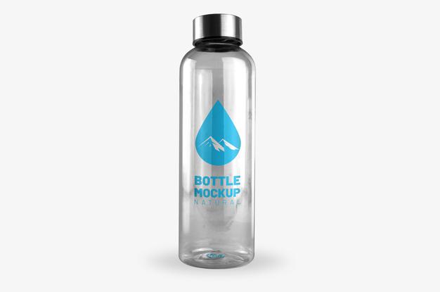 Free Transparent Bottle Mockup Psd