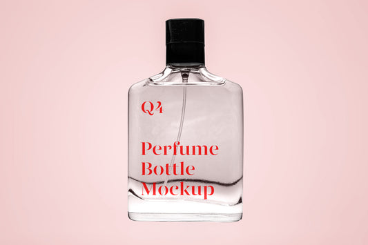 Free Transparent Perfume Mockup