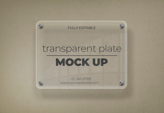 Free Transparent Plate Mockup Psd