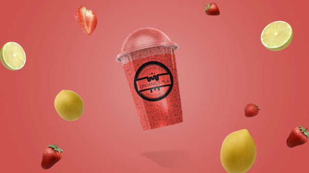 Free Transparent Smoothie Glass Mockup Psd