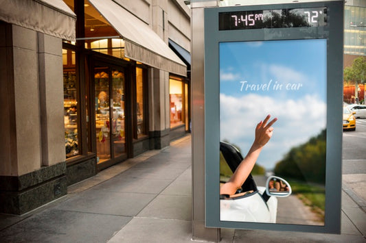 Free Travel Billboard With Mock-Up Psd
