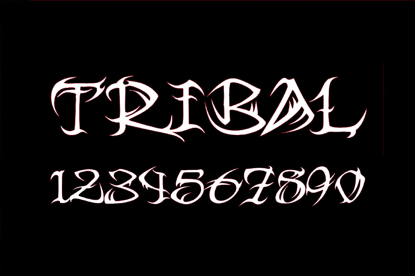 tribal-tattoo-font-with-tattoo-numbers-creativebooster