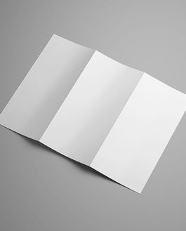 Free Trifold Brochure Mockup – Folded A4
