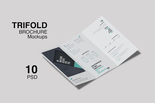Free Trifold Brochure Mockup For Business