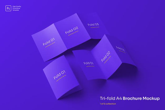 Free Trifold Brochure Mockup Psd
