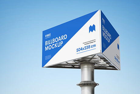 Free Triple Billboard Mockup