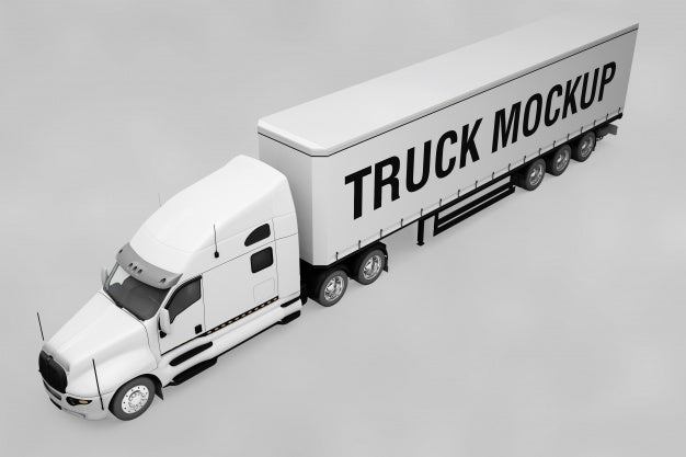 Free Truck Mockup Psd