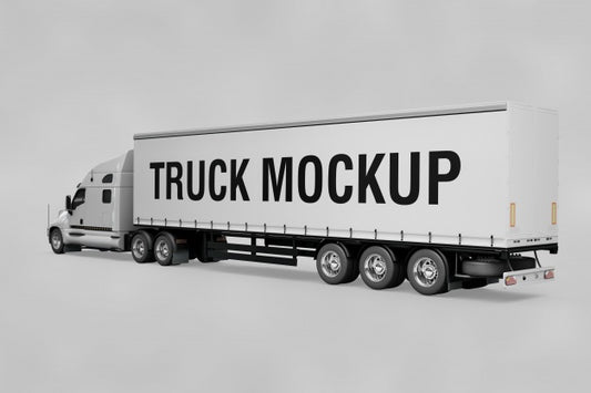 Free Truck Mockup Psd