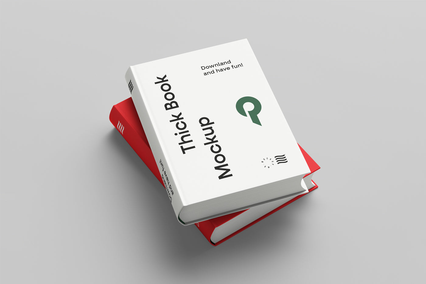 Free Two Books Mockup