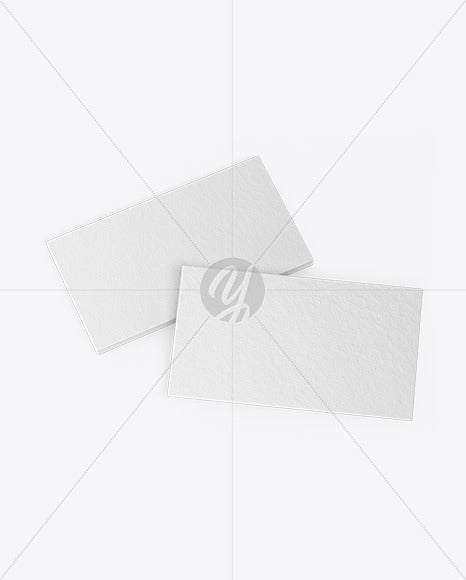 Free Two Business Cards Mockup
